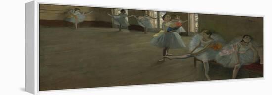 Dancers in the Classroom, C.1880 (Oil on Canvas)-Edgar Degas-Framed Premier Image Canvas