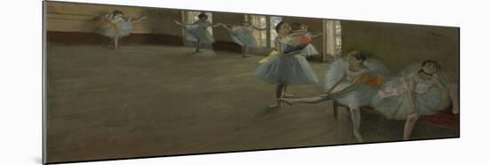 Dancers in the Classroom, C.1880 (Oil on Canvas)-Edgar Degas-Mounted Giclee Print