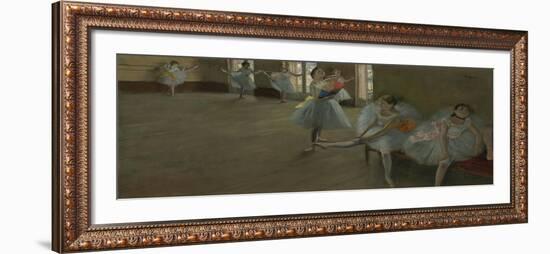 Dancers in the Classroom, C.1880 (Oil on Canvas)-Edgar Degas-Framed Giclee Print