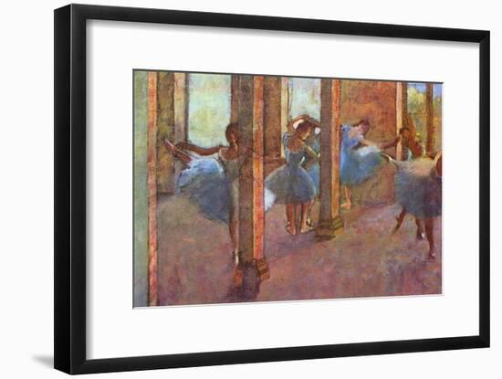 Dancers in the Foyer-Edgar Degas-Framed Art Print