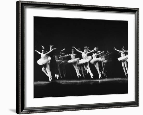 Dancers in the NYC Ballet Production of "Symphony in C" at the New York State Theater-Gjon Mili-Framed Premium Photographic Print