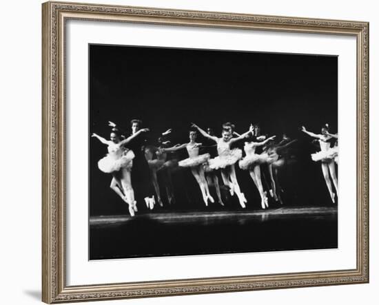 Dancers in the NYC Ballet Production of "Symphony in C" at the New York State Theater-Gjon Mili-Framed Premium Photographic Print