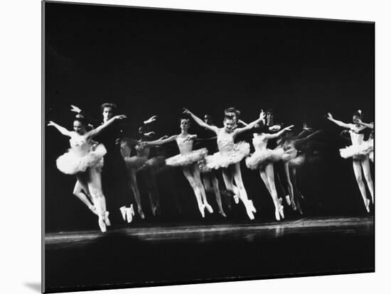 Dancers in the NYC Ballet Production of "Symphony in C" at the New York State Theater-Gjon Mili-Mounted Premium Photographic Print