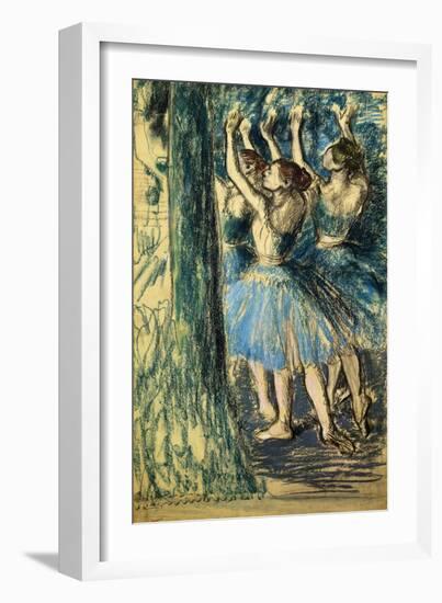 Dancers in the Scene-Edgar Degas-Framed Giclee Print