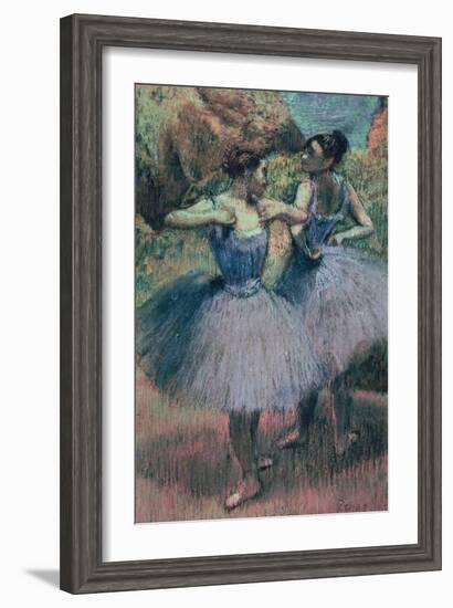 Dancers in Violet-Edgar Degas-Framed Giclee Print