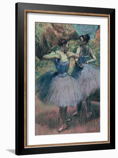 Dancers in Violet-Edgar Degas-Framed Giclee Print