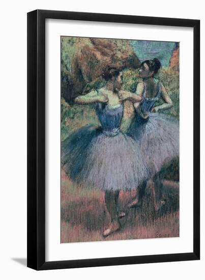 Dancers in Violet-Edgar Degas-Framed Giclee Print