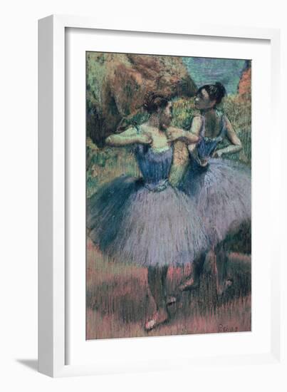 Dancers in Violet-Edgar Degas-Framed Giclee Print