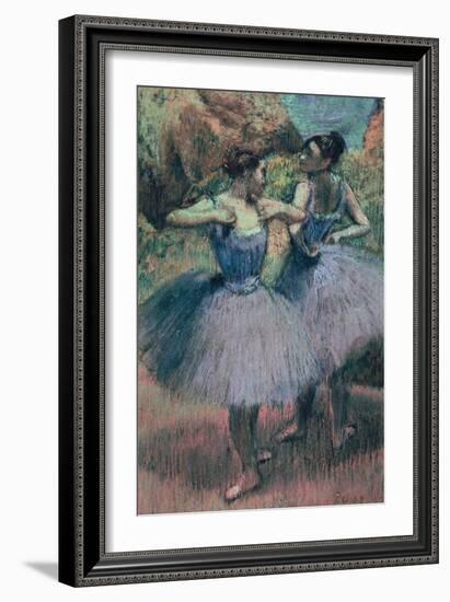 Dancers in Violet-Edgar Degas-Framed Giclee Print