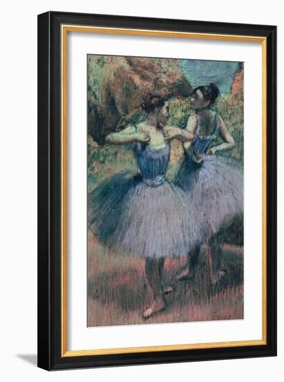 Dancers in Violet-Edgar Degas-Framed Giclee Print