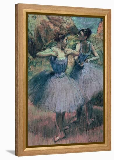 Dancers in Violet-Edgar Degas-Framed Premier Image Canvas