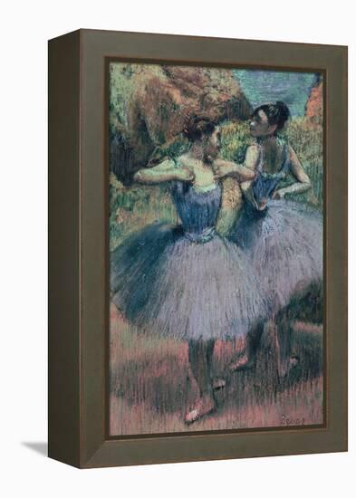 Dancers in Violet-Edgar Degas-Framed Premier Image Canvas