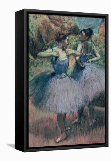 Dancers in Violet-Edgar Degas-Framed Premier Image Canvas