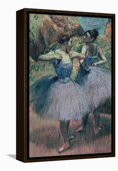 Dancers in Violet-Edgar Degas-Framed Premier Image Canvas