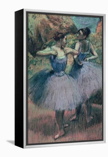 Dancers in Violet-Edgar Degas-Framed Premier Image Canvas