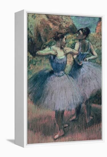 Dancers in Violet-Edgar Degas-Framed Premier Image Canvas