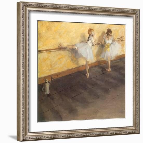 Dancers Practicing at the Bar, 1876-Edgar Degas-Framed Giclee Print