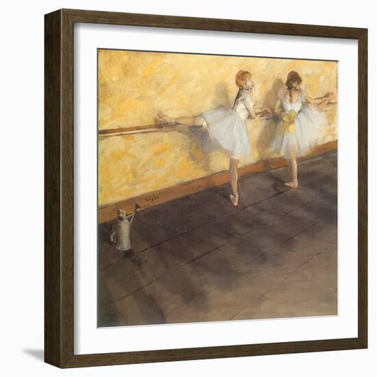 Dancers Practicing at the Bar, 1876-Edgar Degas-Framed Giclee Print