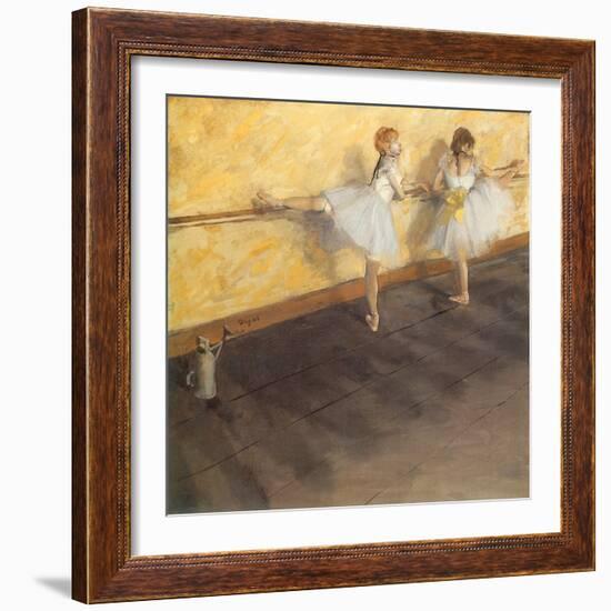 Dancers Practicing at the Bar, 1876-Edgar Degas-Framed Giclee Print