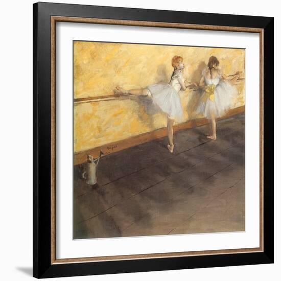 Dancers Practicing at the Bar, 1876-Edgar Degas-Framed Giclee Print