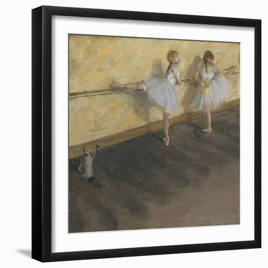 Dancers Practising at the Barre, 1877-Edgar Degas-Framed Giclee Print