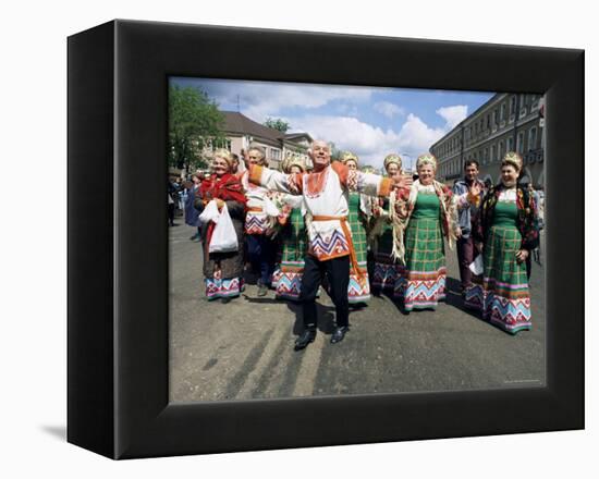 Dancers, Summer Festival, Sergiev Posad, Russia-Gavin Hellier-Framed Premier Image Canvas