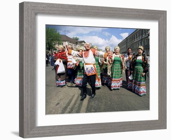 Dancers, Summer Festival, Sergiev Posad, Russia-Gavin Hellier-Framed Photographic Print