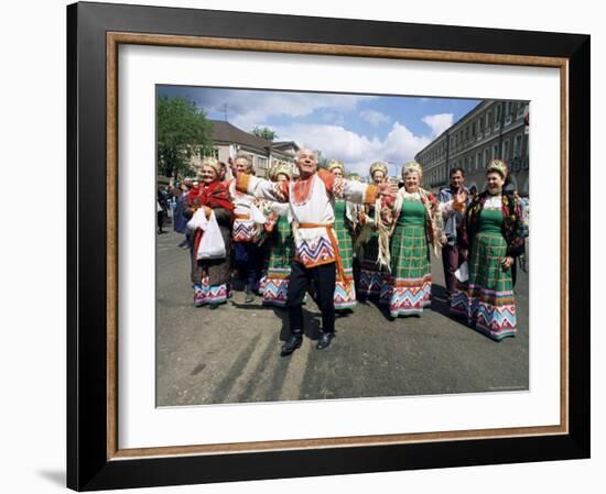 Dancers, Summer Festival, Sergiev Posad, Russia-Gavin Hellier-Framed Photographic Print