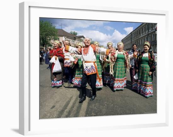 Dancers, Summer Festival, Sergiev Posad, Russia-Gavin Hellier-Framed Photographic Print