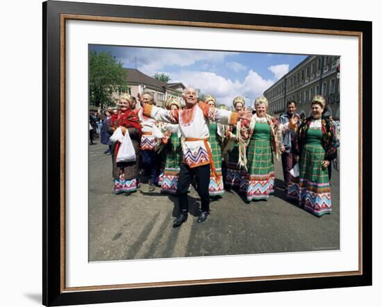 Dancers, Summer Festival, Sergiev Posad, Russia-Gavin Hellier-Framed Photographic Print