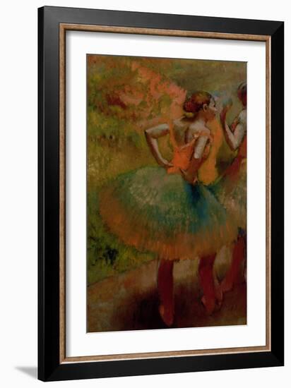 Dancers Wearing Green Skirts, circa 1895-Edgar Degas-Framed Giclee Print