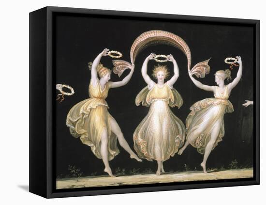 Dancers with Veils and Crowns-Antonio Canova-Framed Premier Image Canvas