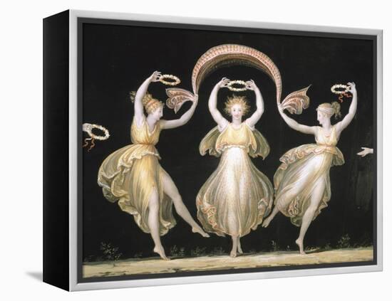 Dancers with Veils and Crowns-Antonio Canova-Framed Premier Image Canvas