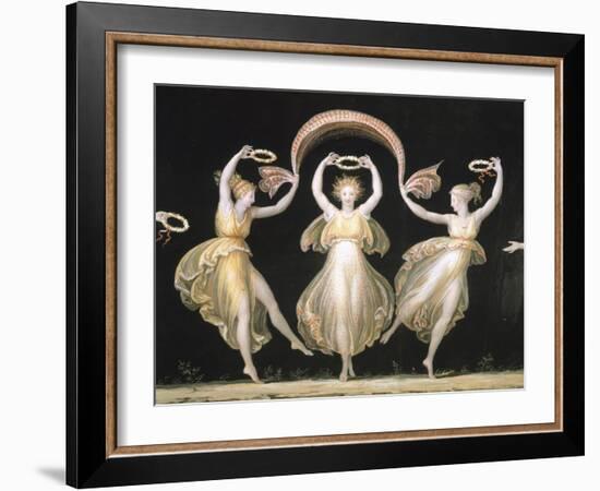 Dancers with Veils and Crowns-Antonio Canova-Framed Giclee Print