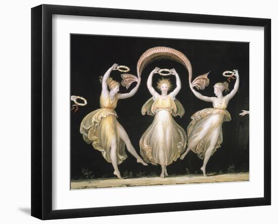 Dancers with Veils and Crowns-Antonio Canova-Framed Giclee Print