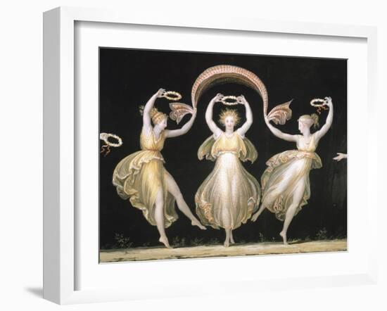 Dancers with Veils and Crowns-Antonio Canova-Framed Giclee Print