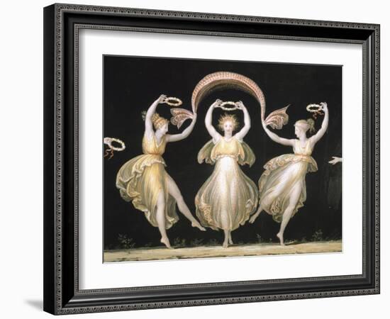 Dancers with Veils and Crowns-Antonio Canova-Framed Giclee Print