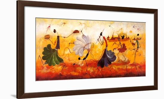 Dancers-Kalidou Kassé-Framed Art Print