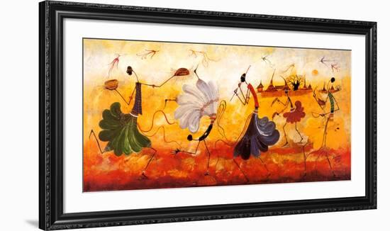 Dancers-Kalidou Kassé-Framed Art Print