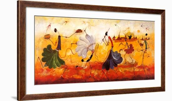 Dancers-Kalidou Kassé-Framed Art Print