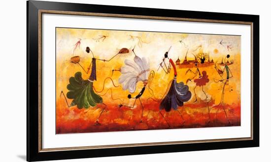 Dancers-Kalidou Kassé-Framed Art Print