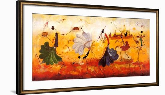 Dancers-Kalidou Kassé-Framed Art Print