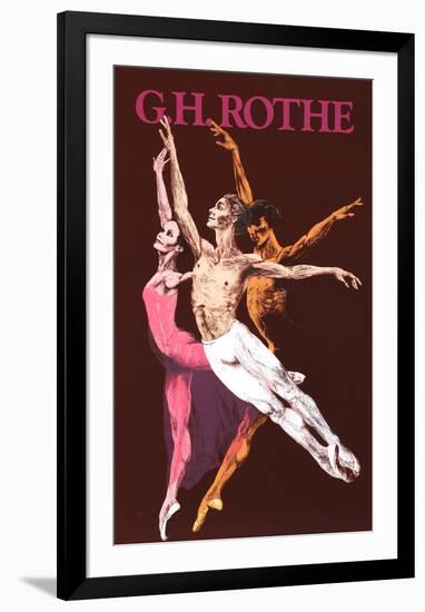 Dancers-Gatja Helgart Rothe-Framed Serigraph