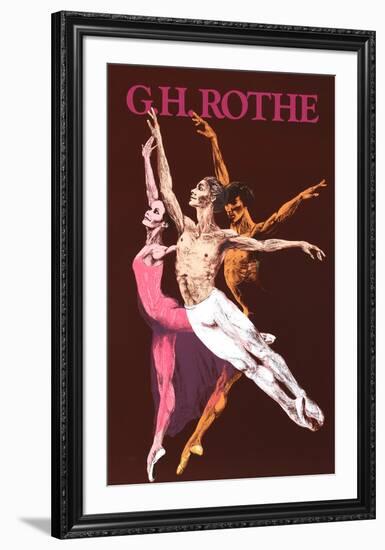 Dancers-Gatja Helgart Rothe-Framed Serigraph