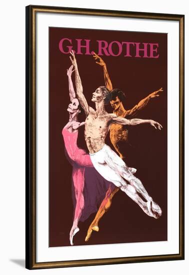 Dancers-Gatja Helgart Rothe-Framed Serigraph