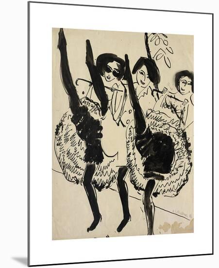 Dancers-Ernst Ludwig Kirchner-Mounted Premium Giclee Print