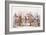 Dances of the Native Inhabitants of Virginia, C.1820 (Colour Litho)-Italian School-Framed Giclee Print