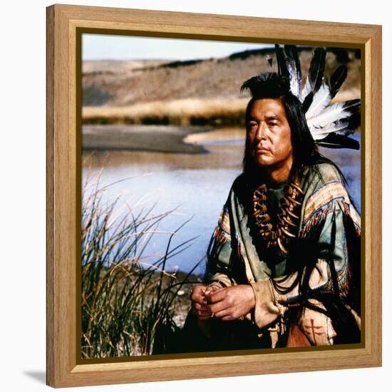 Dances with Wolves 1990 Directed by Kevin Costner Graham Greene-null-Framed Stretched Canvas