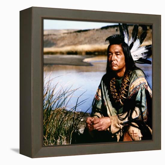 Dances with Wolves 1990 Directed by Kevin Costner Graham Greene-null-Framed Stretched Canvas