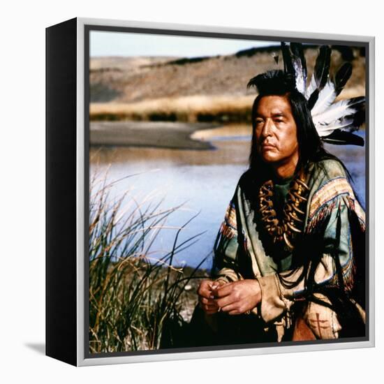 Dances with Wolves 1990 Directed by Kevin Costner Graham Greene-null-Framed Stretched Canvas